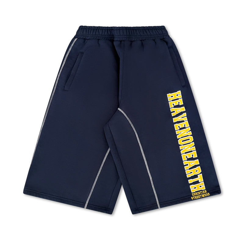 Navy 3/4 Shorts